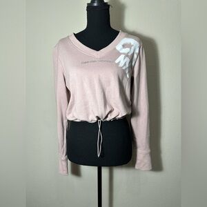 Calvin Klein Performance Light Pink Cropped Sweatshirt